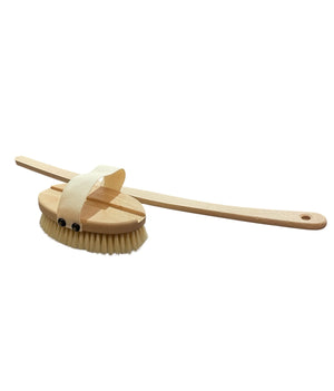 Bath brush with removable handle
